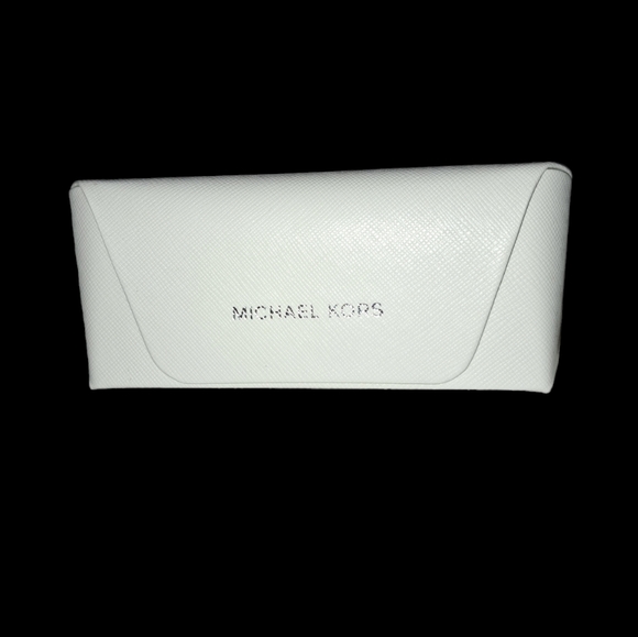 MICHAEL KORS Sunglasses Optical Eyeglasses Hard ORIGINAL White Leather Case - Picture 5 of 5